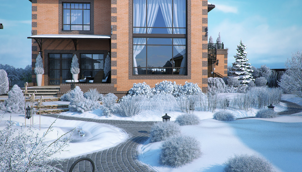 Проект благоустройства участка п.Зубарево. ЗИМА.