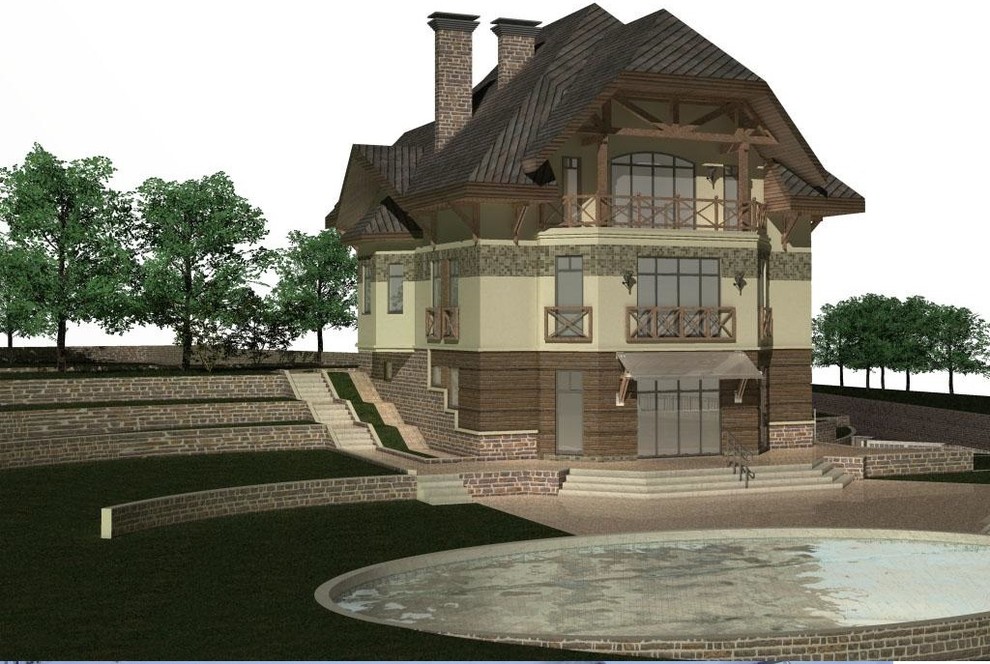 Обложка проекта: Дом в Подмосковье, поселок Кедры