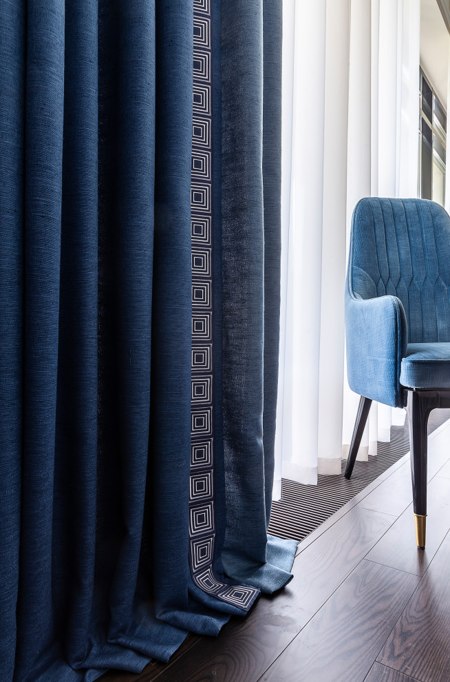 Столовая. Декоративная тесьма на портьерах