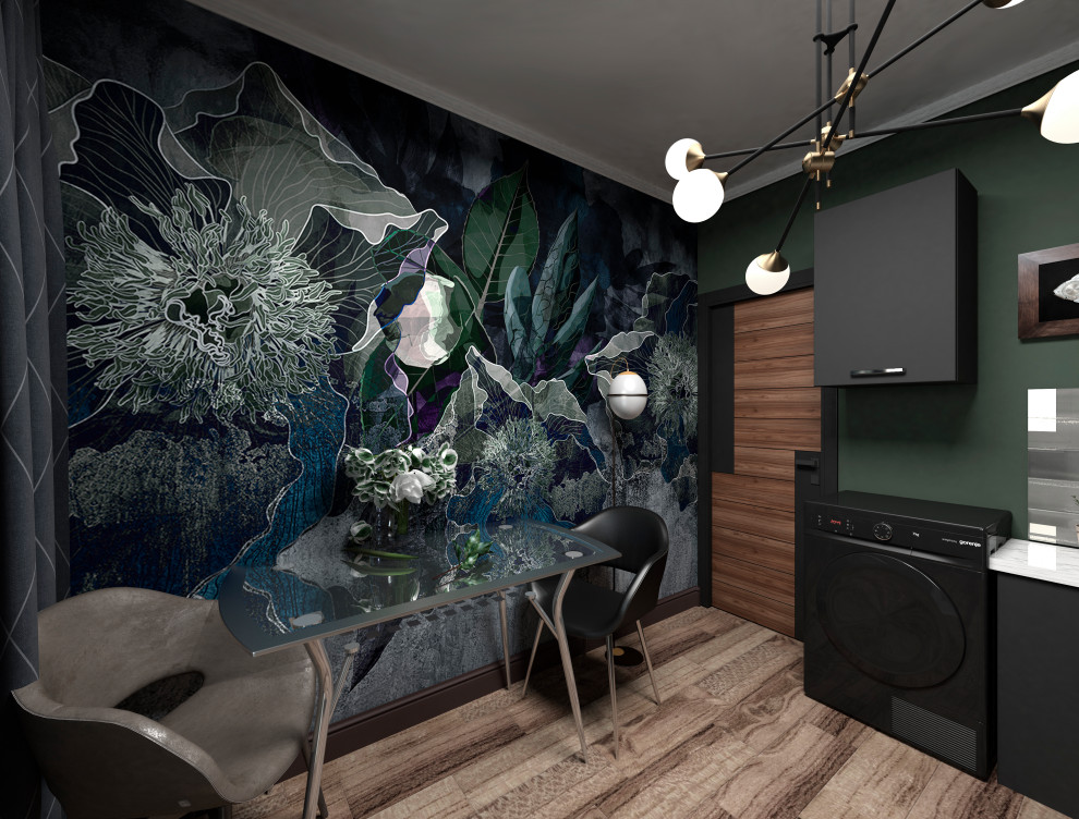 Однокомнатная квартира 34 кв.м. в трёх стилистических решениях.