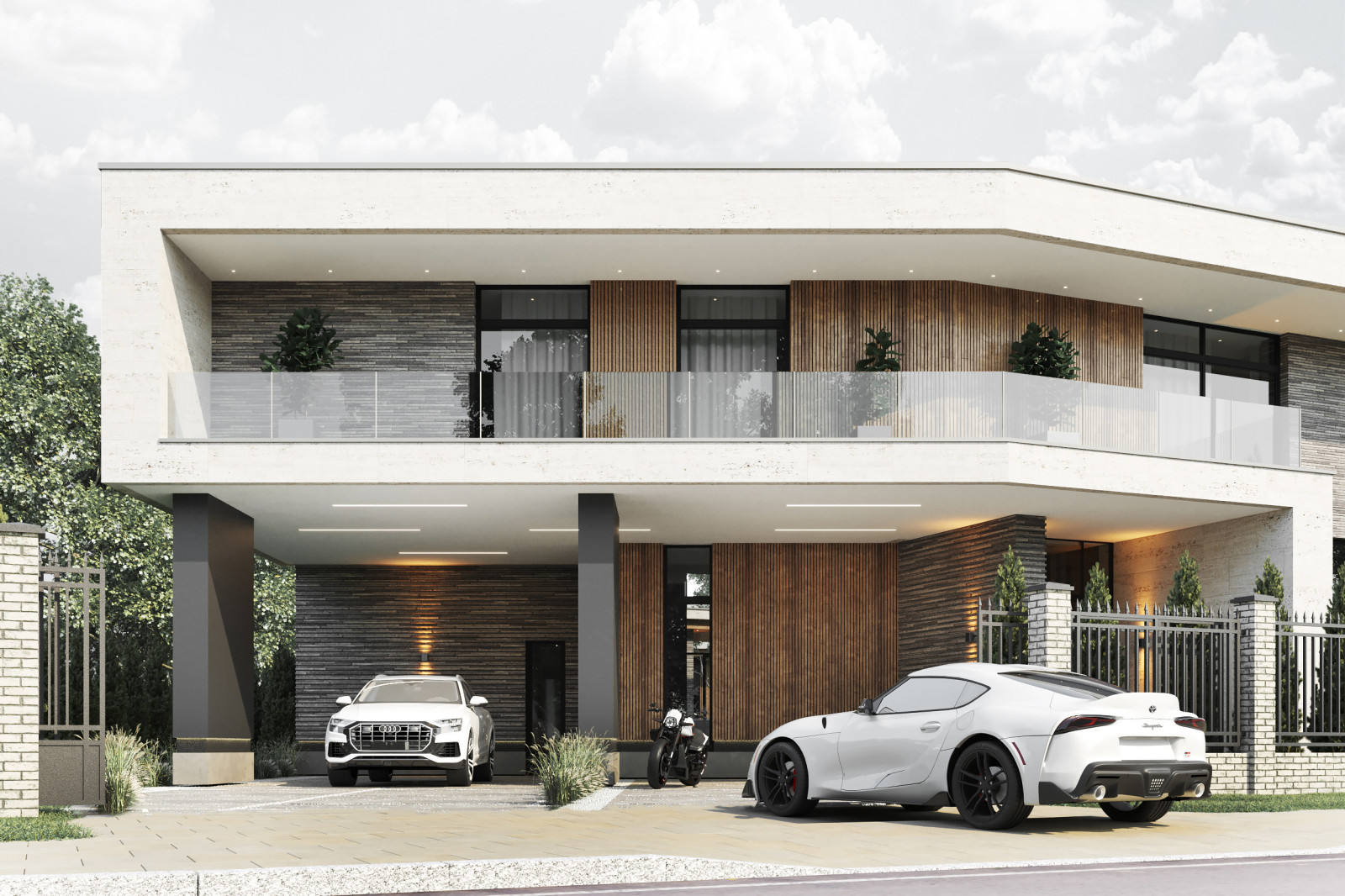 Архитектурный проект коттеджа 600м в КП Президент