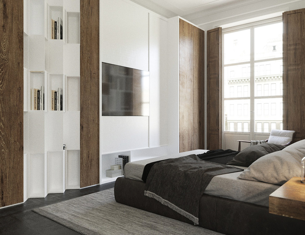 Спальня в исторической квартире