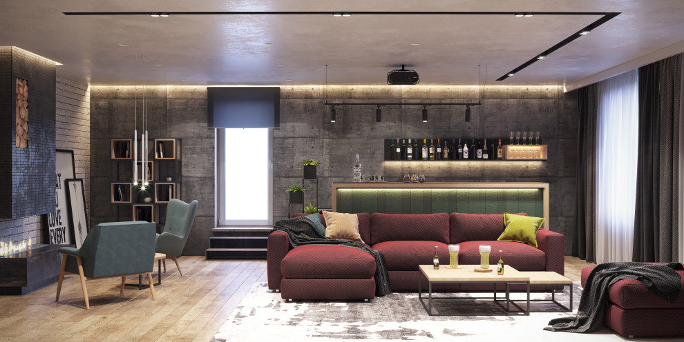 Дизайн квартиры в индустриальном стиле