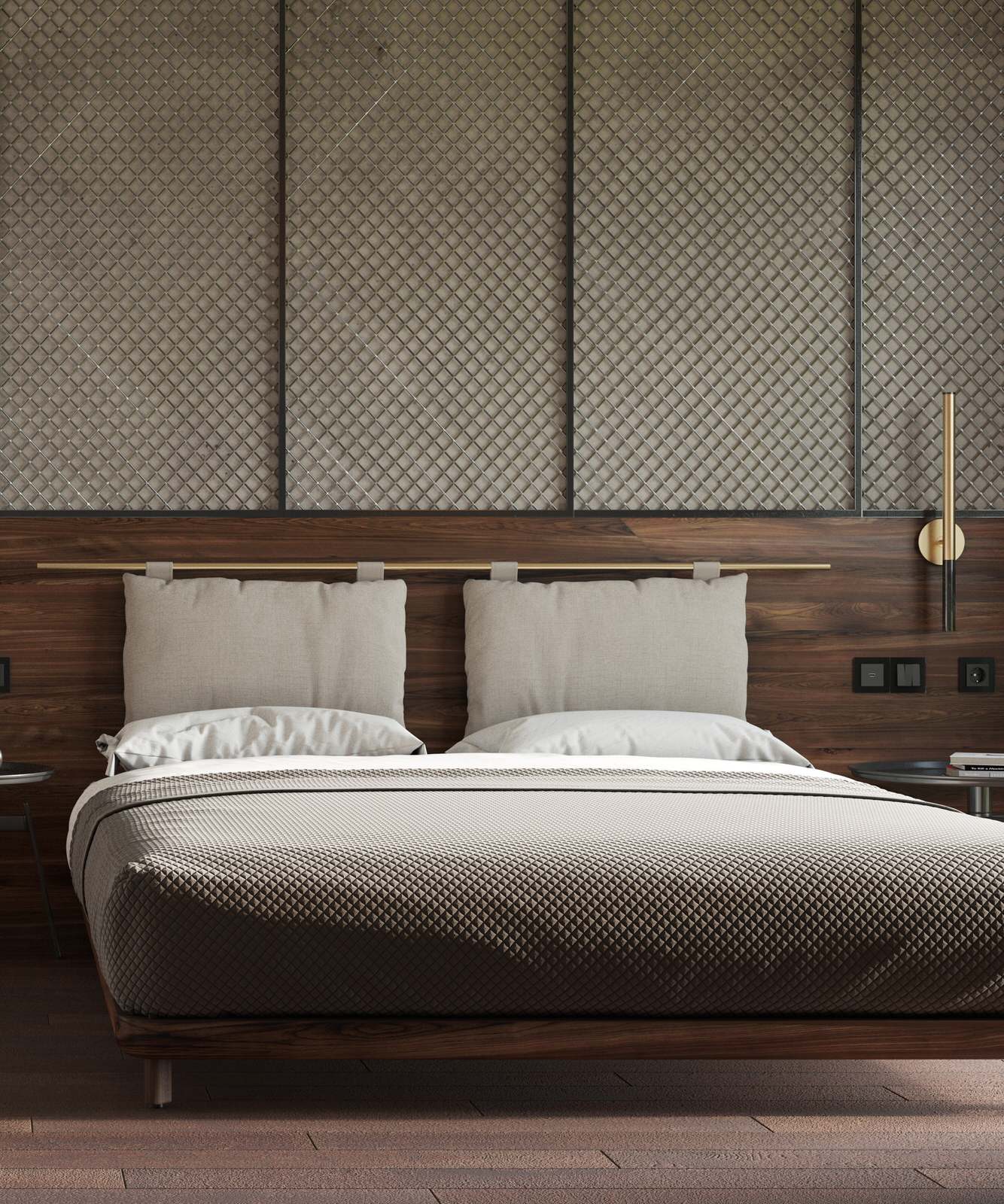 Спальня в стиле лофт