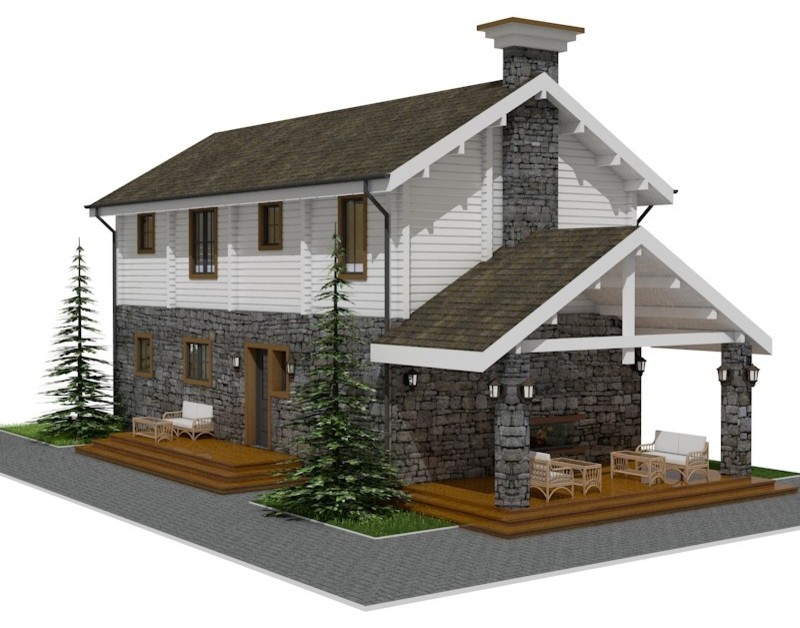 Обложка проекта: Двухэтажный жилой дом