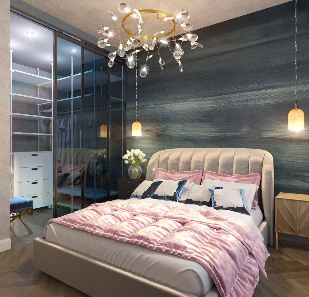 Interior design of a residential flat in The housing complex "Dynasty" at Moscow
