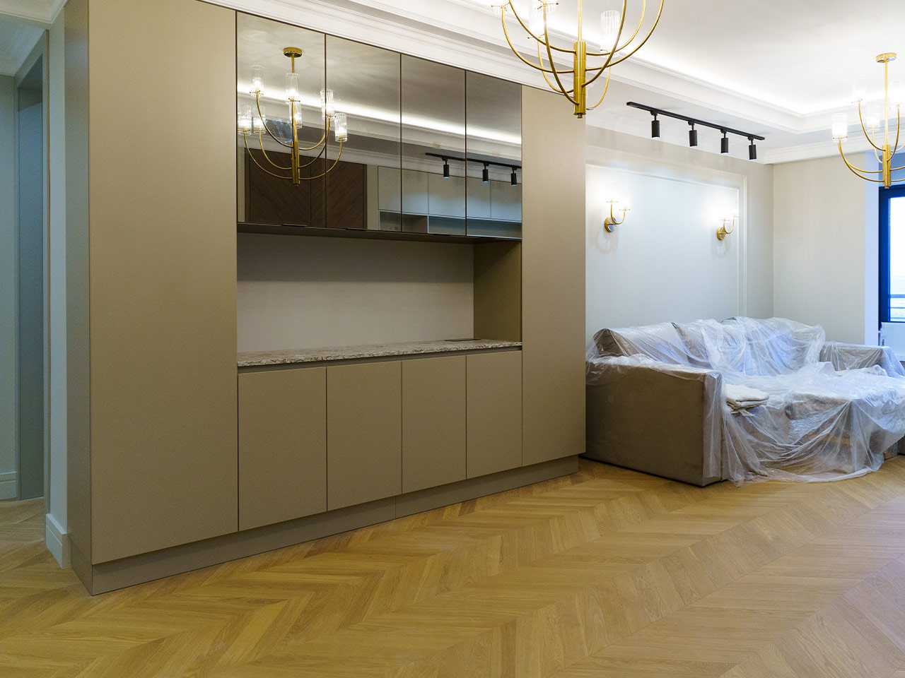 Дизайнерский ремонт 132 м² в ЖК Квартал 38А