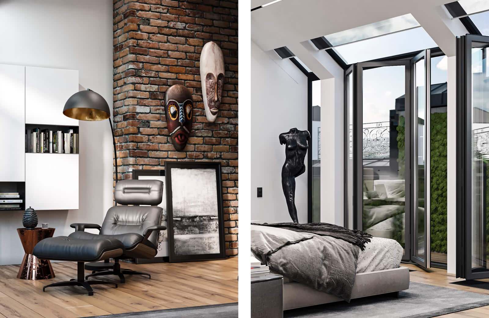 Лофт с этническим декором 360° VR