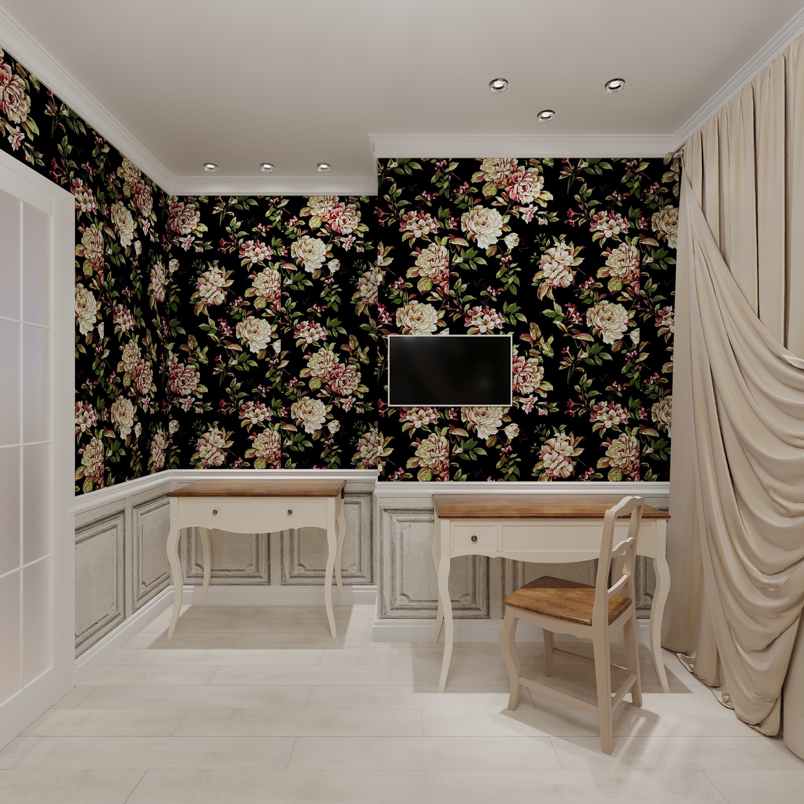 Дизайн - проект для романтичной, нежной и семейной женщины.