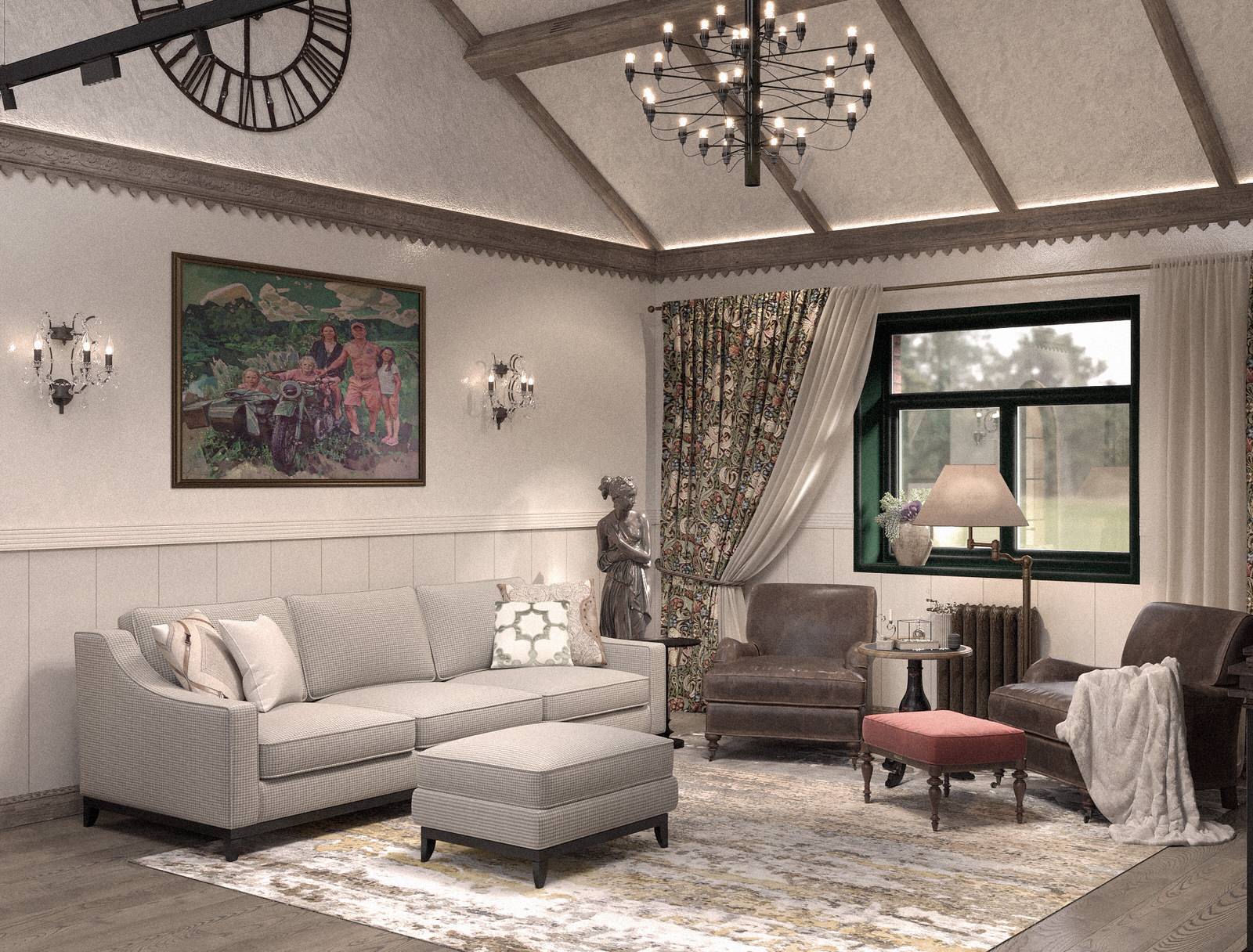 Дом в стиле "Русский лофт"