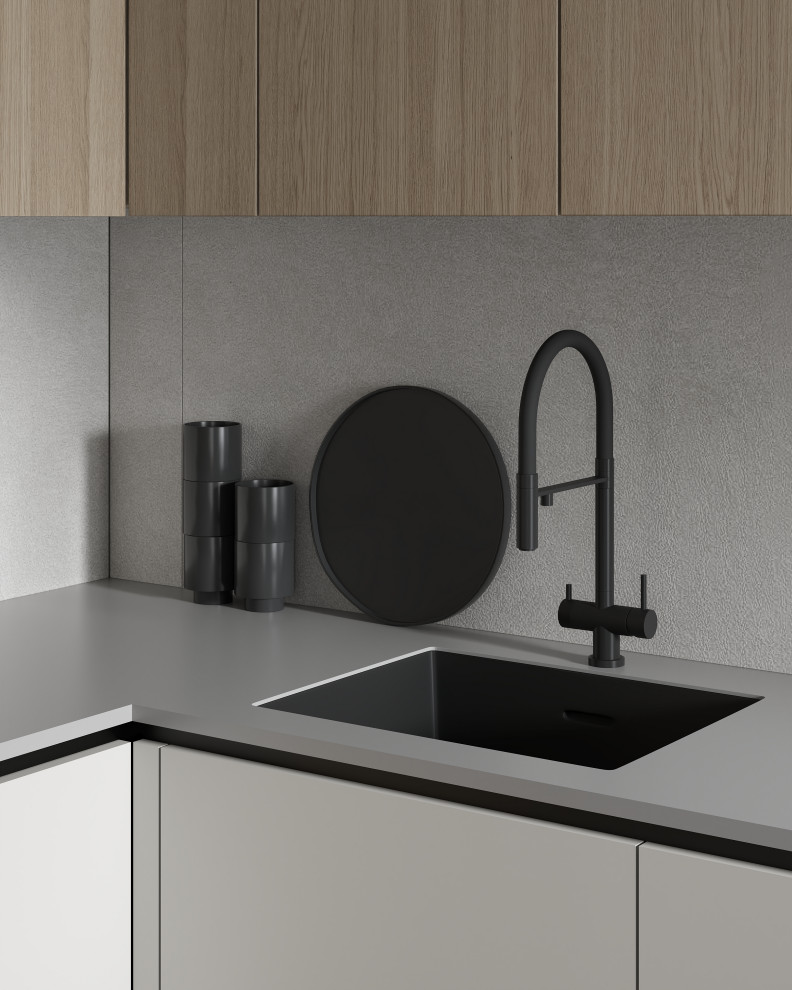 ЖК «Зенит», современный интерьер квартиры, построенный на контрастах