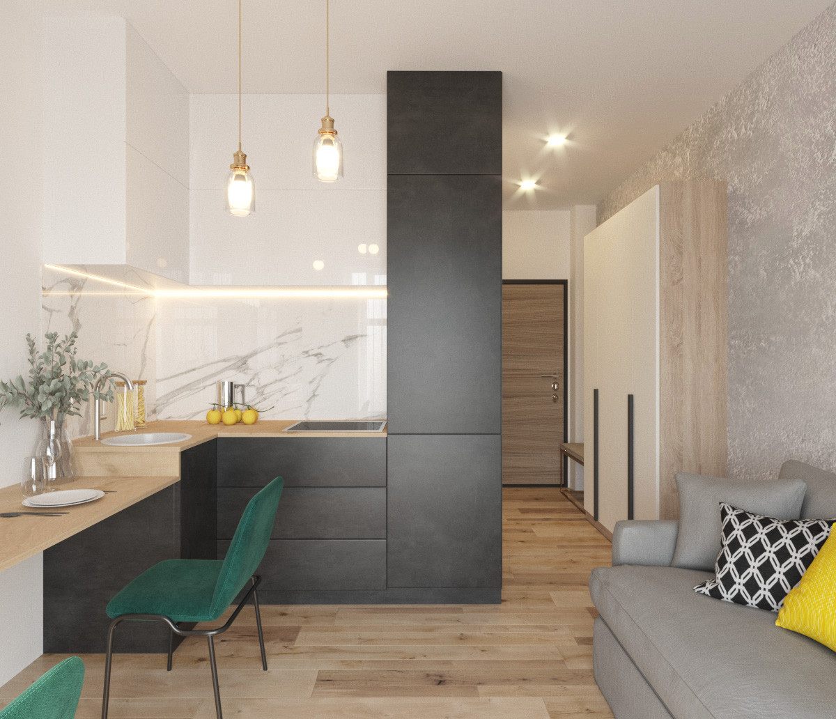 Обложка проекта: Дизайн интерьера студии