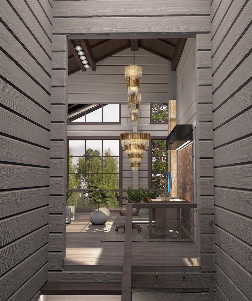 Дизайн интерьера деревянного дома 394 кв.м.