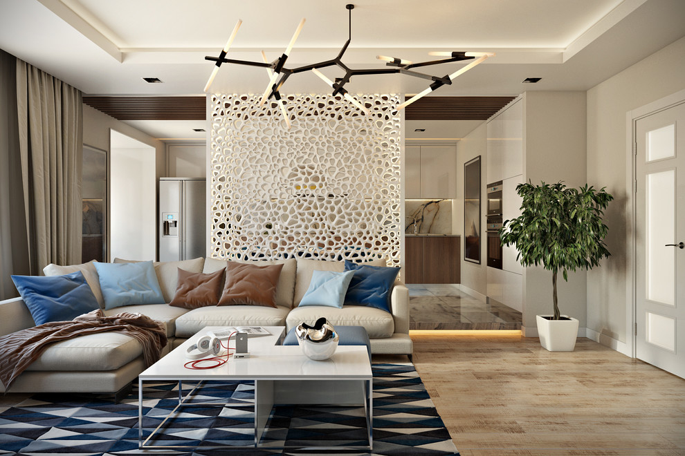 Обложка проекта: Квартира на Луначарского (визуализация)