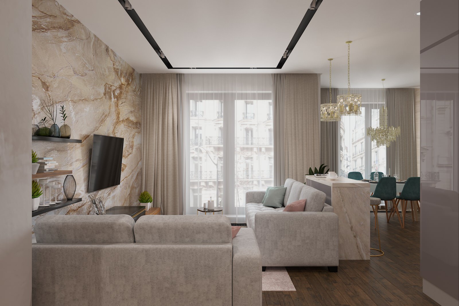 Кухня-гостиная