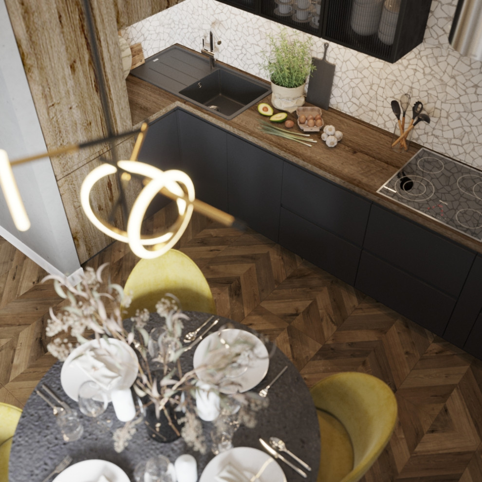 Кухня-гостиная 25 кв.м