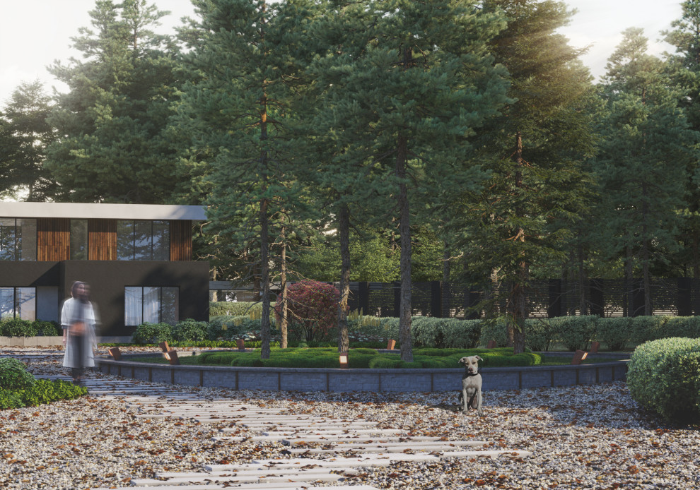 Обложка проекта: Проект дома и сада вокруг него, в КП Никологорское. М.О.