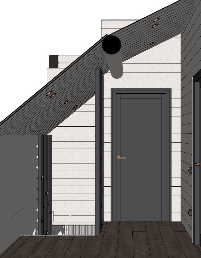 Визуализация частного дома из бруса в ДНТ "Лакипарк"