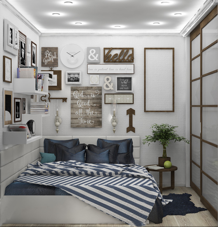 Проект квартиры для молодой семьи 36 м.кв.