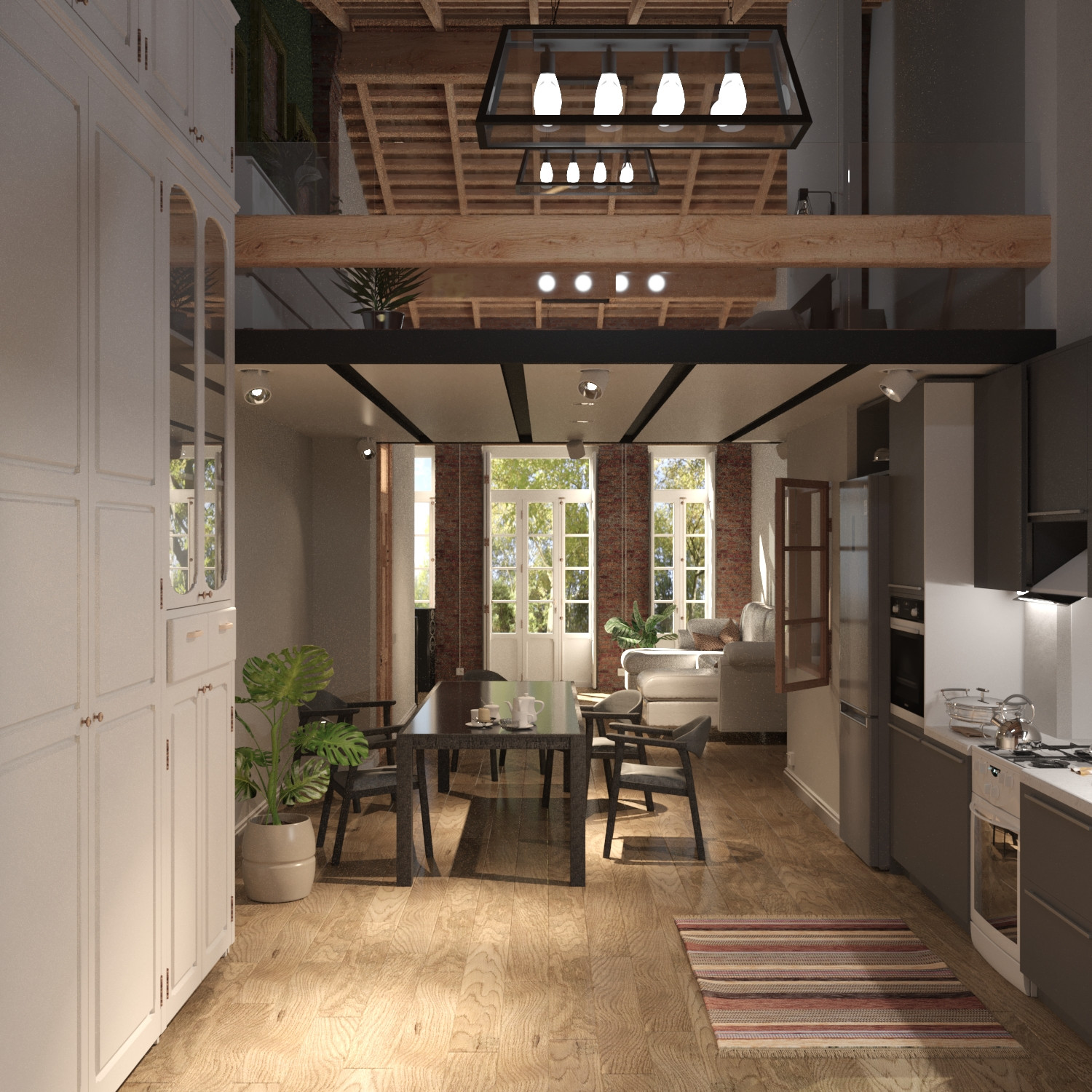 Вид из кухни