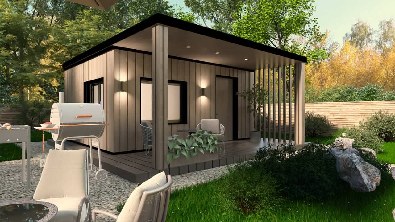 Экстерьер каркасного дома