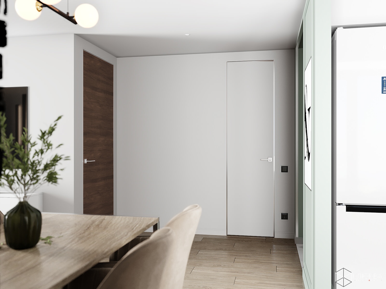 Проект квартиры 60 кв.м  г. Москва