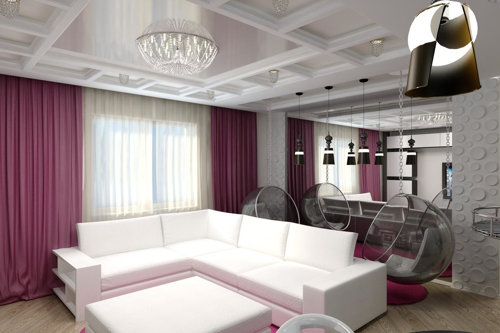 Дизайн современной кухни - гостиной