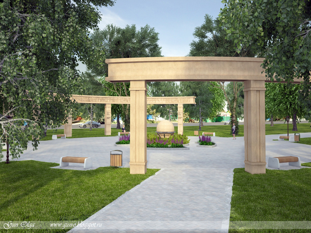 Обложка проекта: Сквер национальных общин(визуализация)