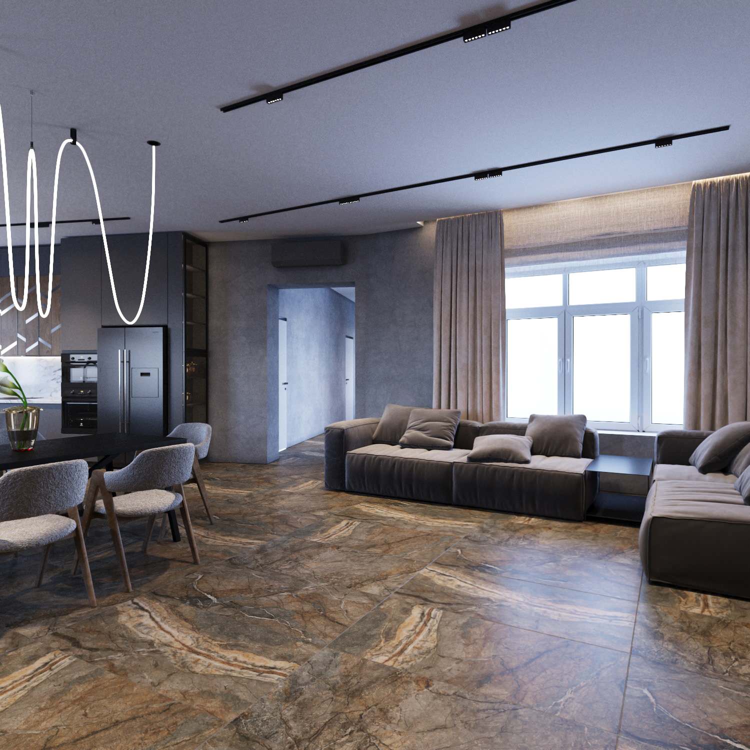 Дизайн дома 215 м. кв. в п. Экодолье