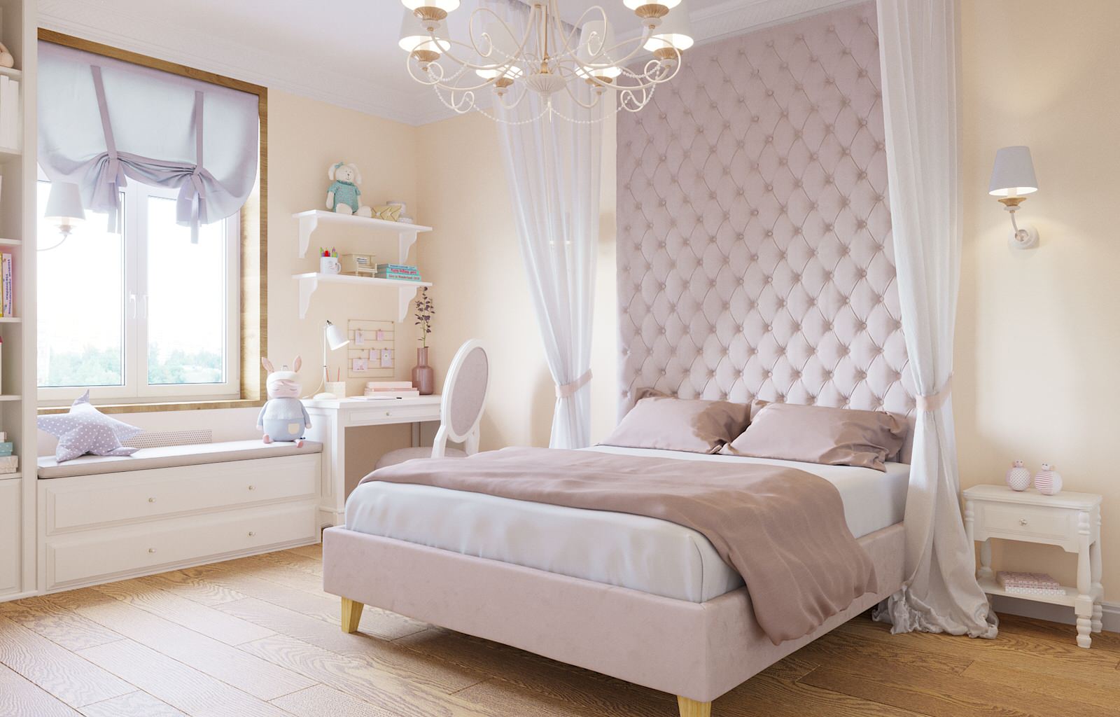 Дизайн-проект комнаты для девочки