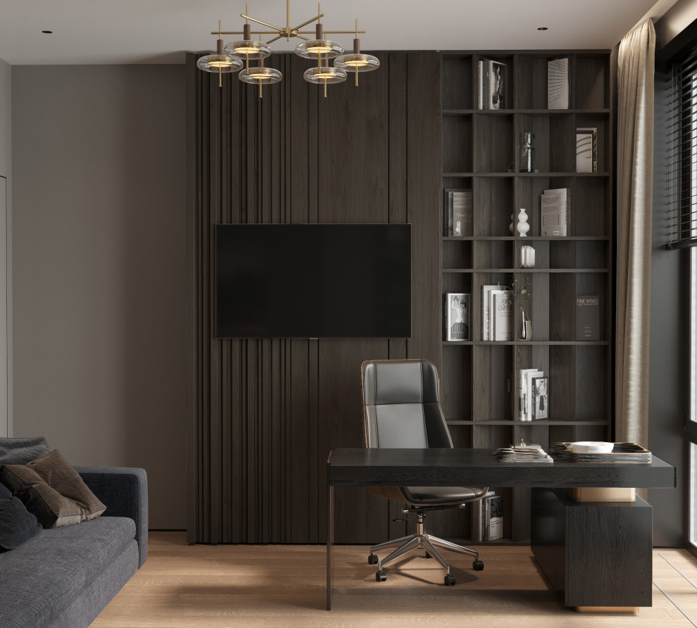 Интерьер видовой квартиры с террасой