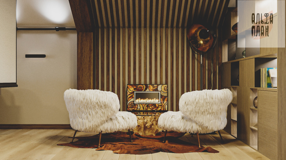 Коттедж, Каширское шоссе, Гостинная