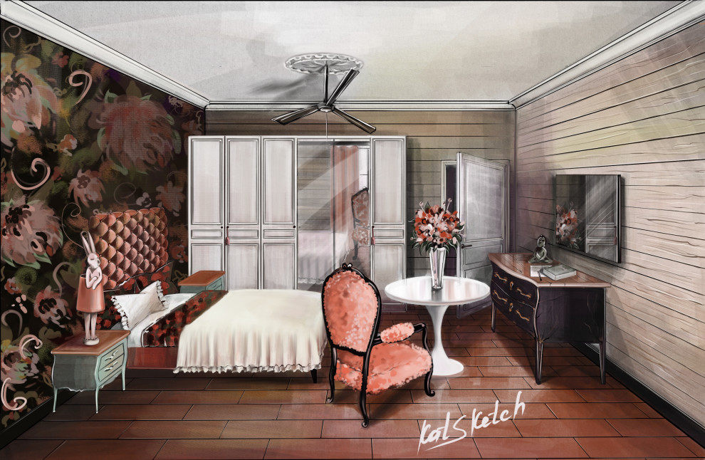 Скетч спальни