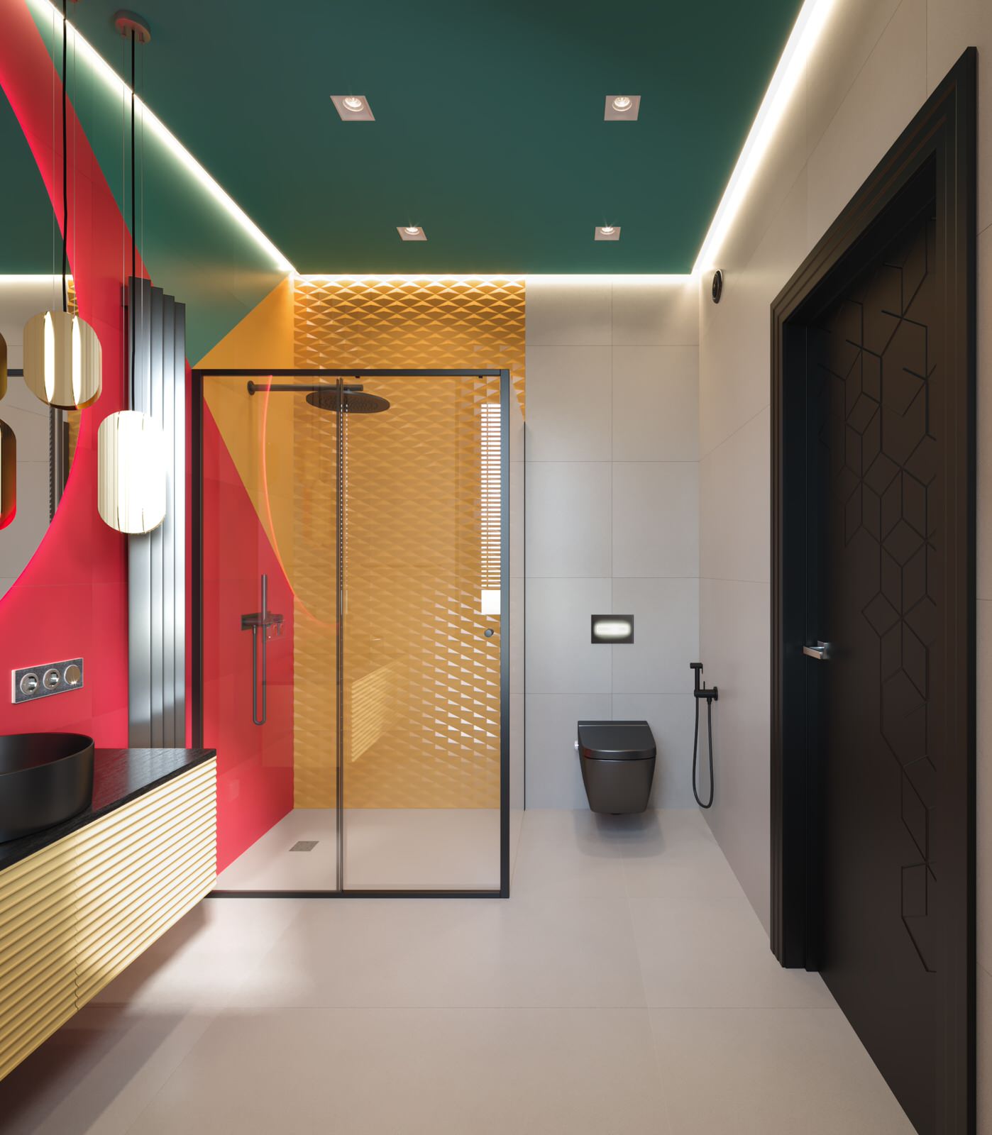 Санузел с радиатором Loten