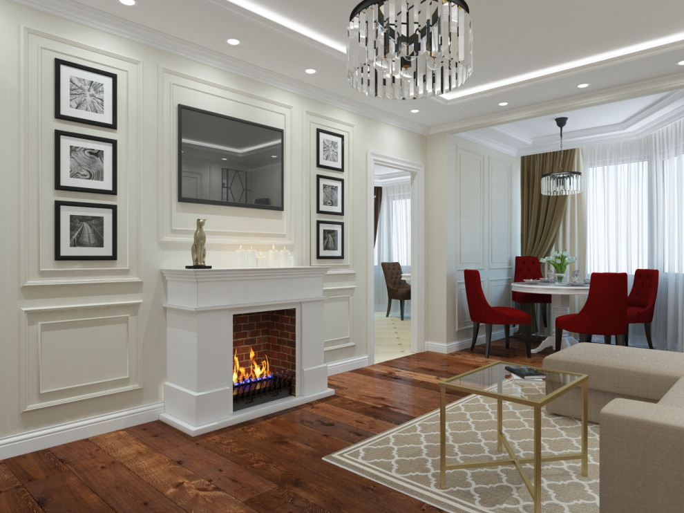 Квартира в стиле современная классика для молодой семьи