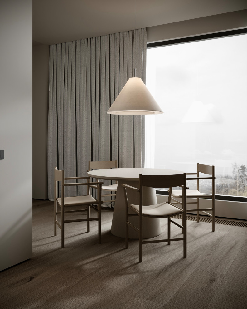 Концепт гостиной для двухкомнатной квартиры в Подмосковье