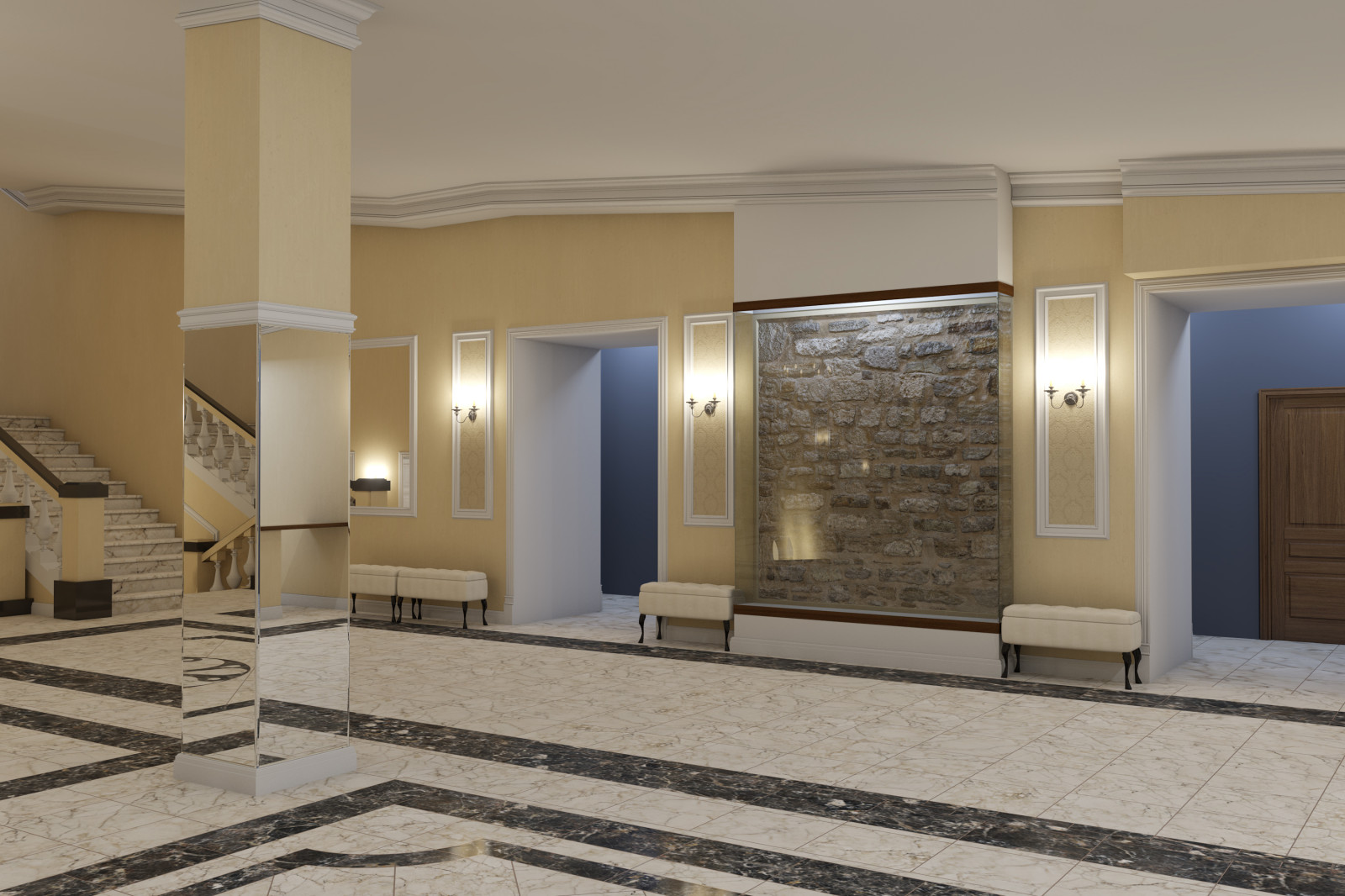 Реставрации интерьера Драматического театр им. А.С. Пушкина. г. Красноярск