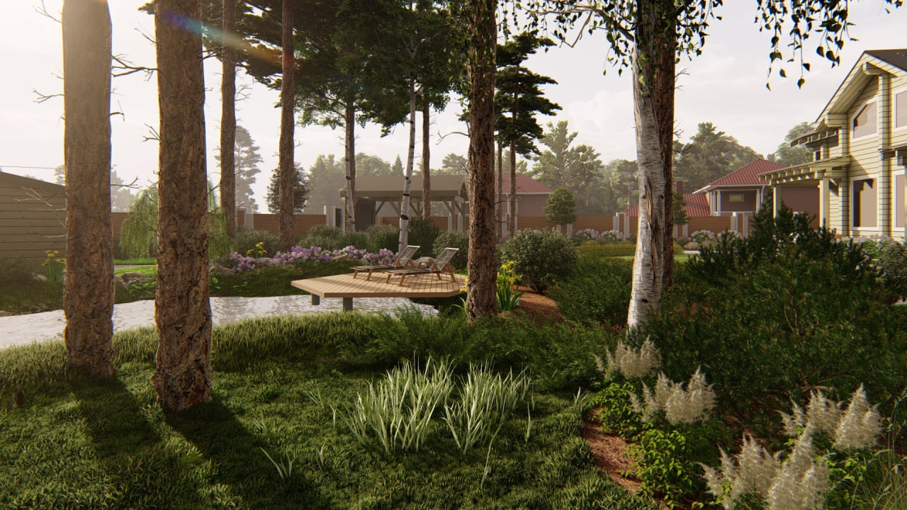 Проект сада Лесная жемчужина