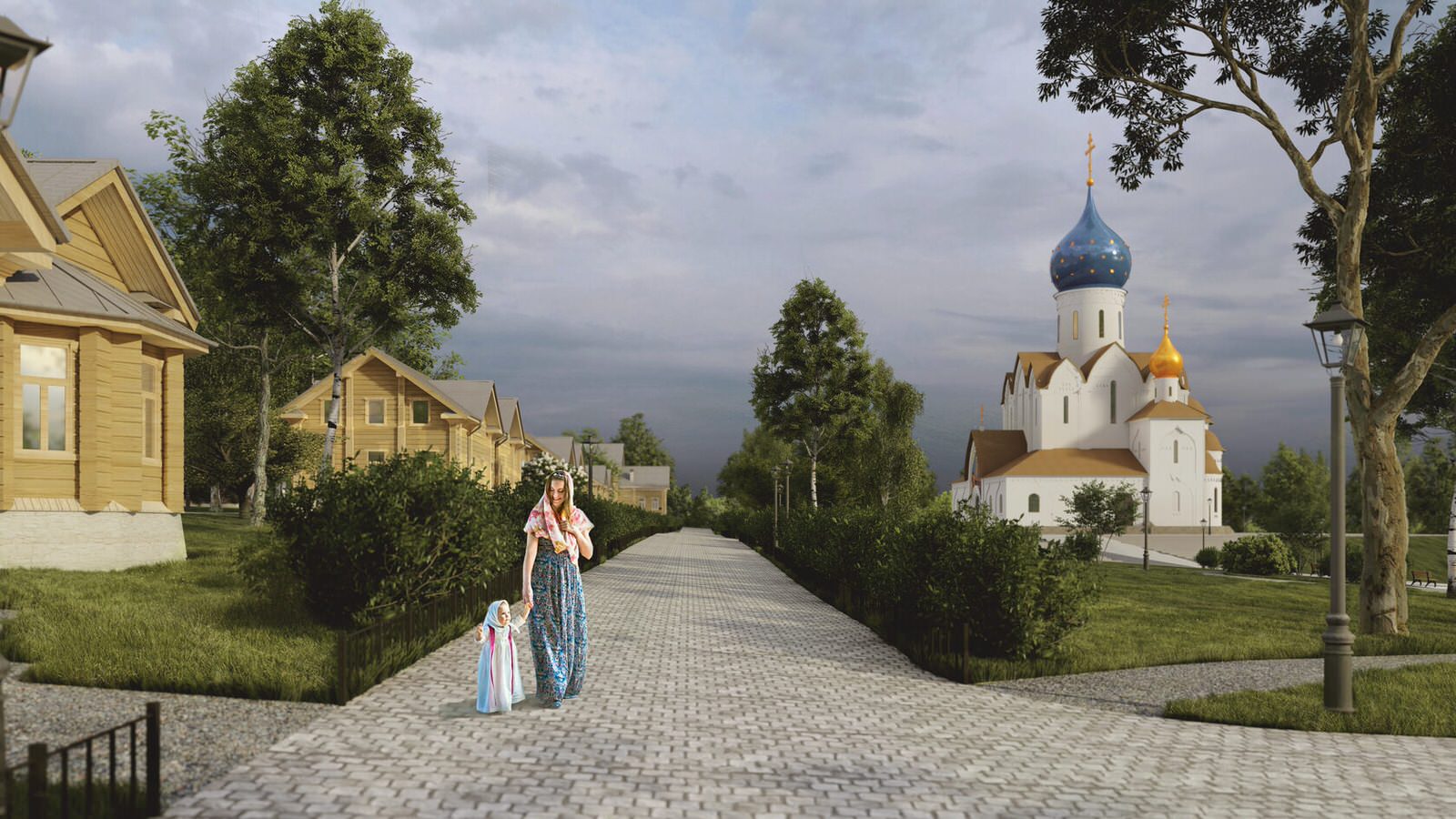 Храм Успения Пресвятой Богородицы и объекты внешней инфраструктуры Мужского мона