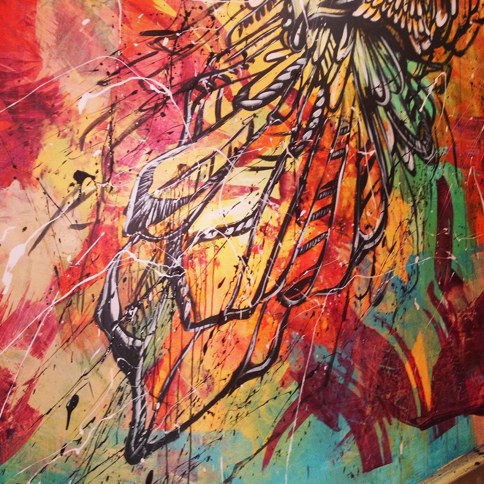 THE MAGIC OWL. WALLPAINTING PROJECT