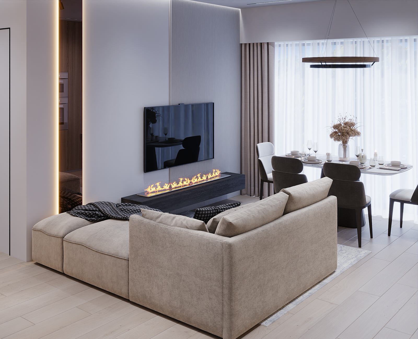 Дизайн квартиры 60м2 в г. Москва, ЖК City Bay