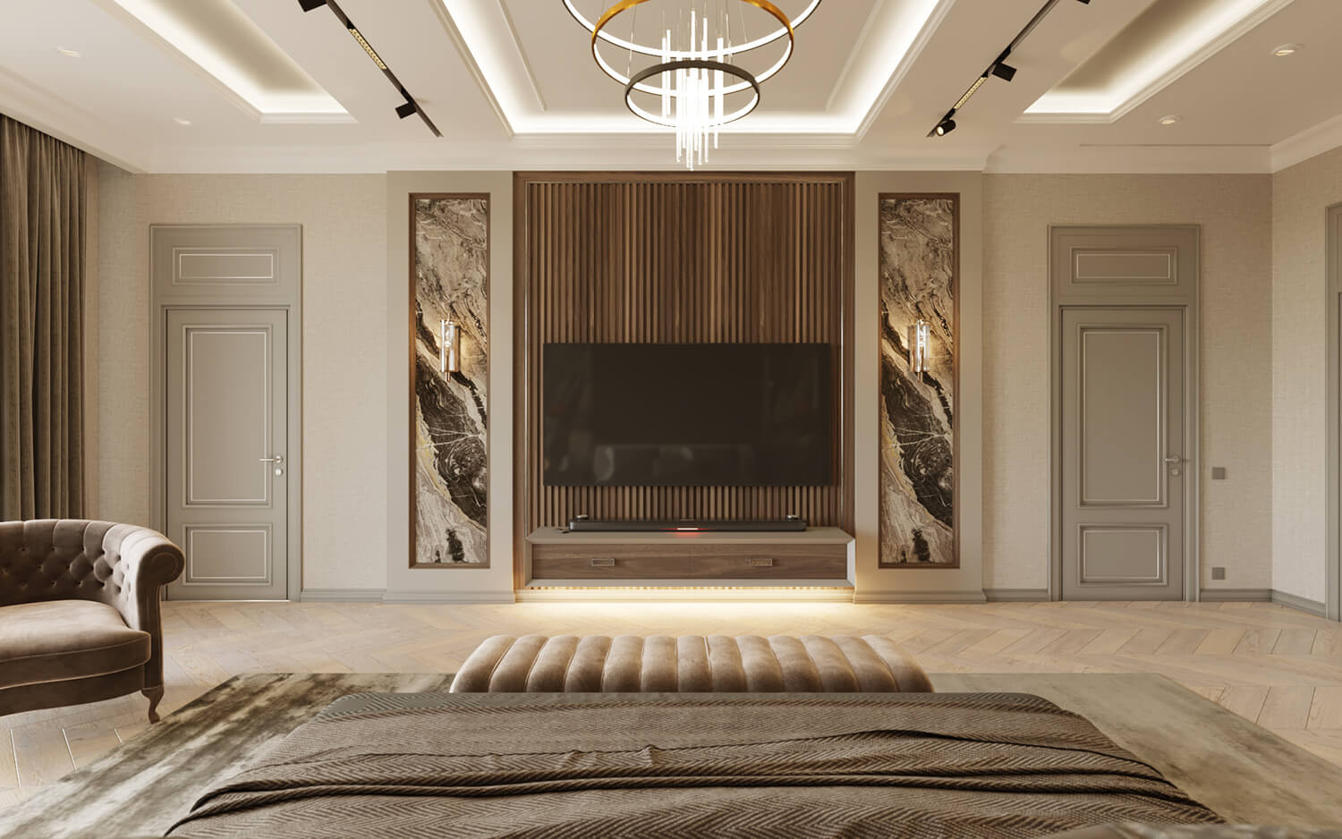 Дизайн интерьера жилого дома. Современная классика.