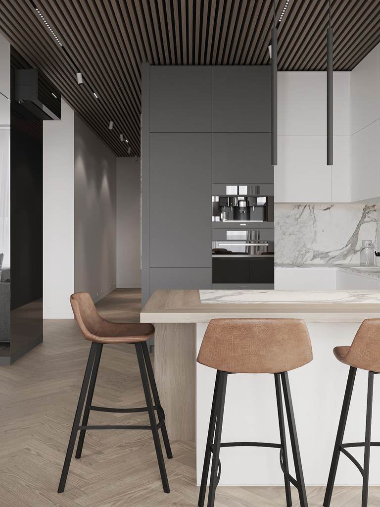 Квартира в современном стиле, ЖК «Duderhof Club», 146 кв.м.