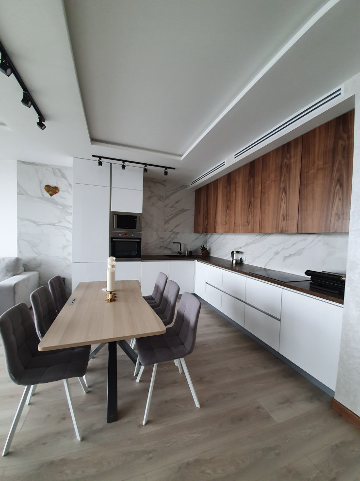 Кухня в современном стиле, ЖК Лазурные Небеса, г. Казань