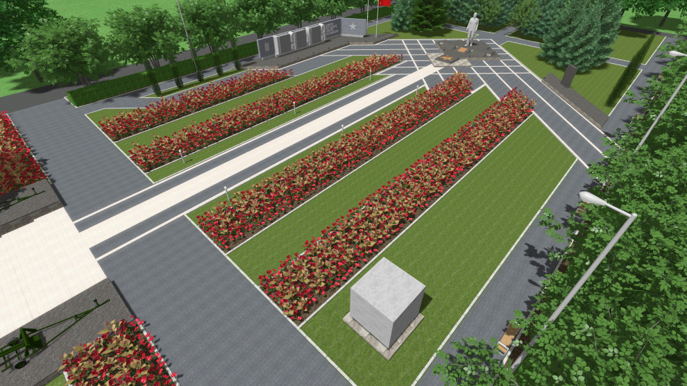 Мемориальный комплекс "Вечный Огонь" в г.Жиздра, 2021