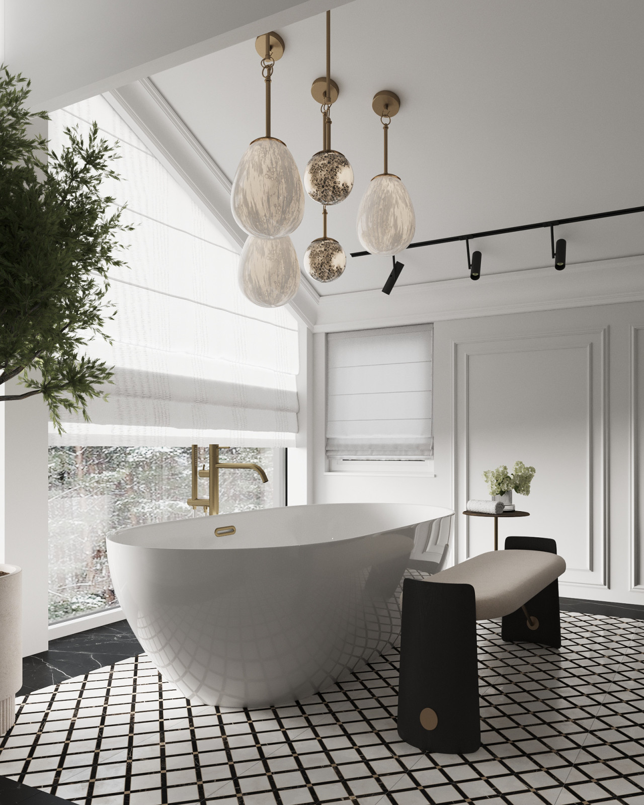 Фахверковый дом на 300 м2, в стиле ар-деко