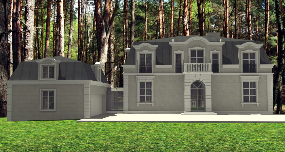 Загородный дом в подмосковье - фасад