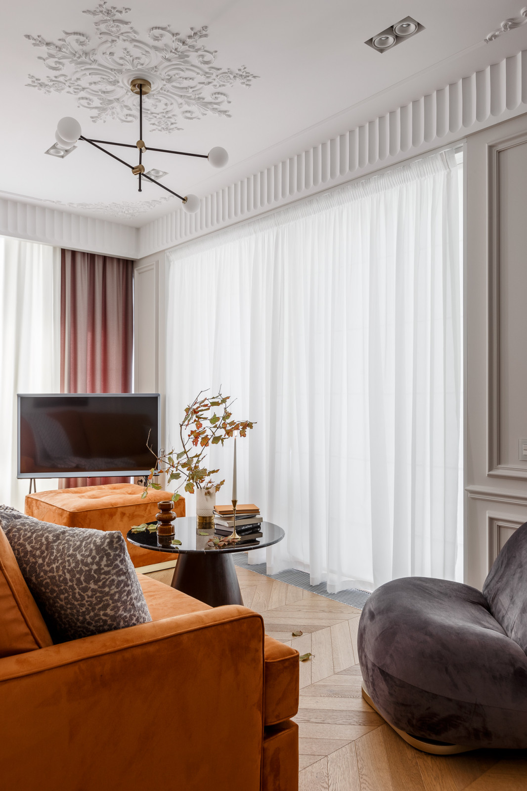 Реализованный дизайн проект квартиры в ЖК "Горный"