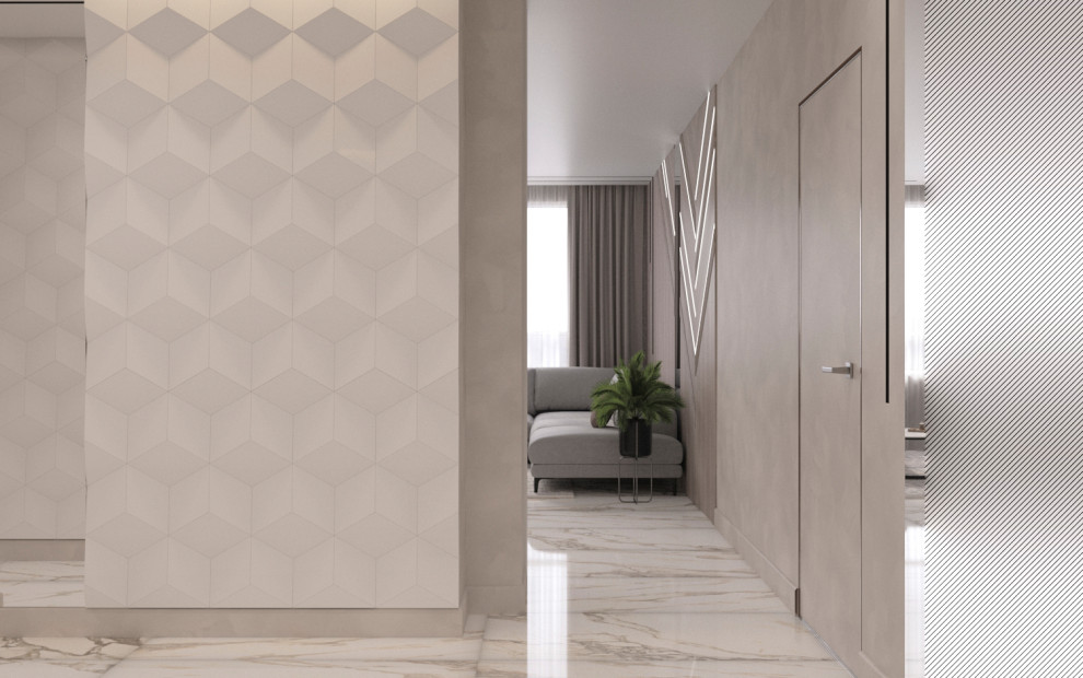 Обложка проекта: ЖК Московский квартал с сауной-бочкой в квартире