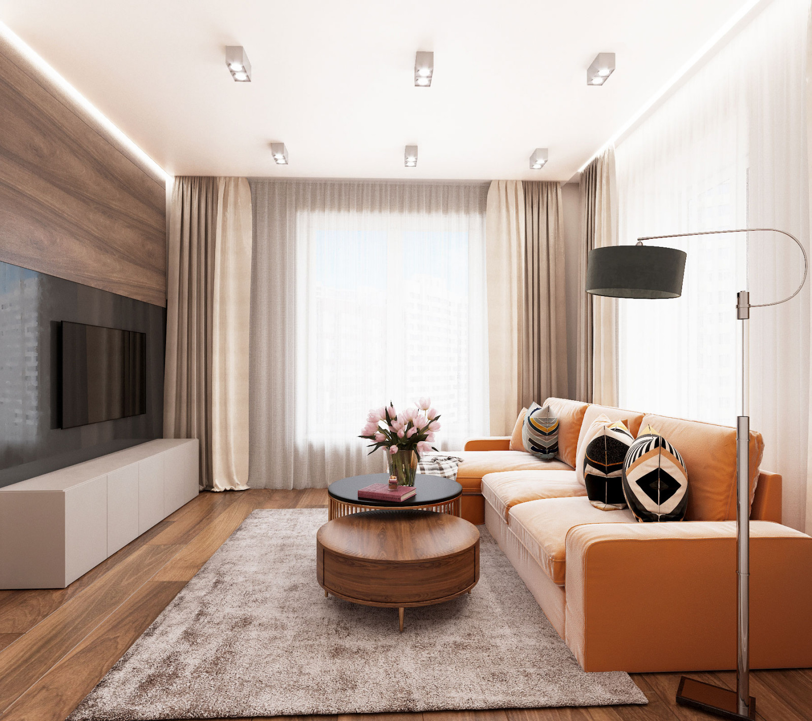 Трёхкомнатная квартира в ЖК "Империал"